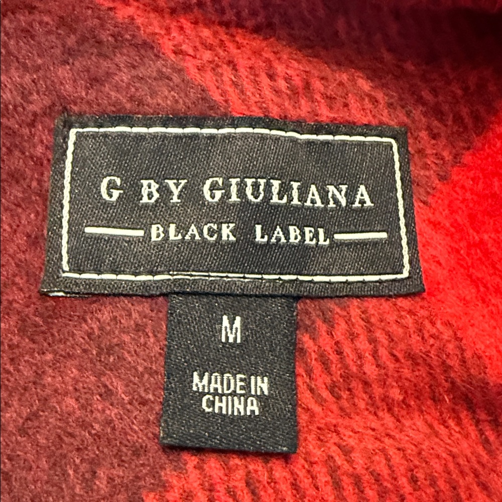 G by Giuliana Black Label Red and Black Wool Blend coat - Picture 9 of 10
